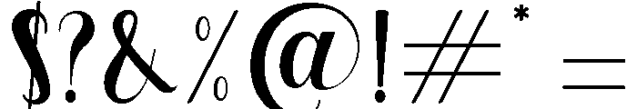 Lunarelle  Regular Font OTHER CHARS