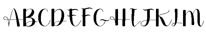 Lunarelle  Regular Font UPPERCASE