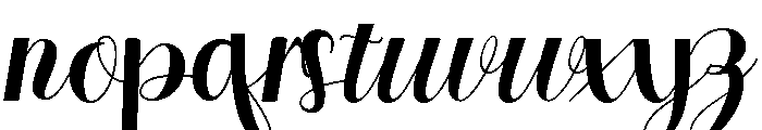 Lunarelle  Regular Font LOWERCASE
