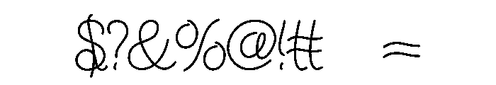 Lunaria Script Font OTHER CHARS