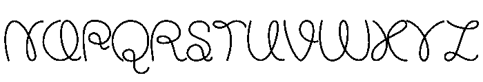 Lunaria Script Font UPPERCASE