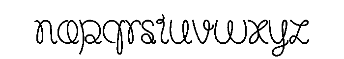 Lunaria Script Font LOWERCASE