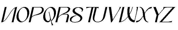 Lunavera Italic Font UPPERCASE