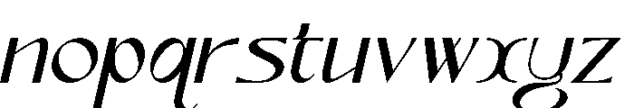 Lunavera Italic Font LOWERCASE