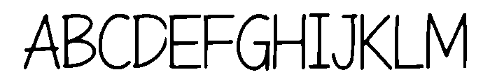 LunchMenu Font UPPERCASE