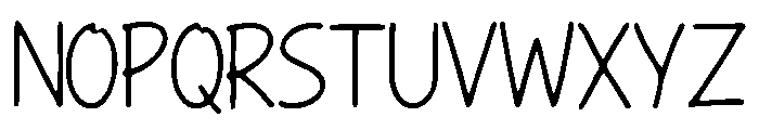 LunchMenu Font UPPERCASE
