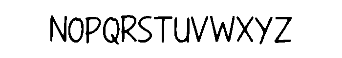 LunchMenu Font LOWERCASE