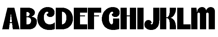 LuneNight-Regular Font UPPERCASE