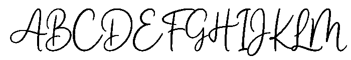 Lunelle Grace Font UPPERCASE