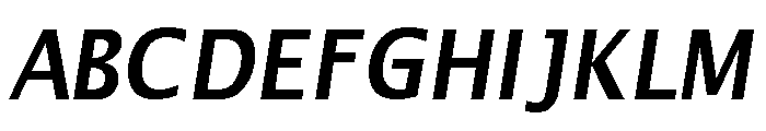 Lunetia Sans Regular Font UPPERCASE