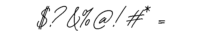 Lunetia Signature Regular Font OTHER CHARS
