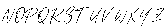 Lunetia Signature Regular Font UPPERCASE