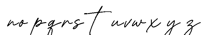 Lunetia Signature Regular Font LOWERCASE
