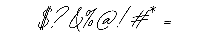 LunetiaSignature-Regular Font OTHER CHARS