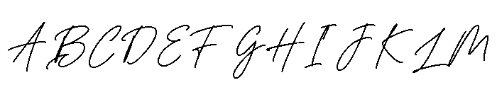 LunetiaSignature-Regular Font UPPERCASE