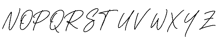 LunetiaSignature-Regular Font UPPERCASE