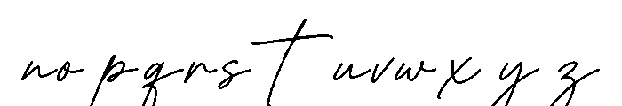 LunetiaSignature-Regular Font LOWERCASE
