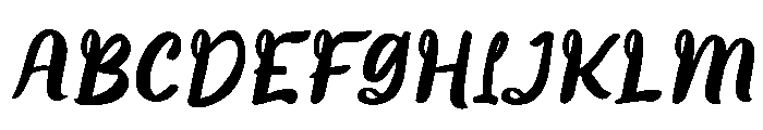 Lunyhop-Italic Font UPPERCASE