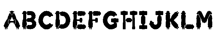 Lupin Regular Font UPPERCASE
