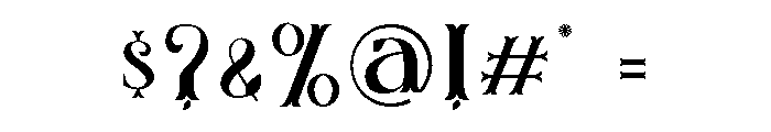 Lush Garden Font OTHER CHARS