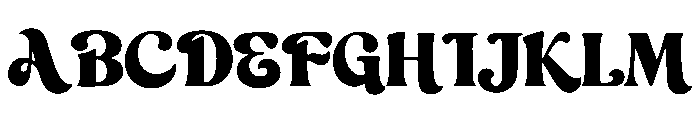 Lush Letter Font UPPERCASE