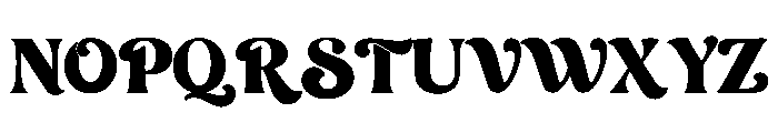Lush Letter Font UPPERCASE