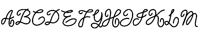 Lush Valentine Font UPPERCASE
