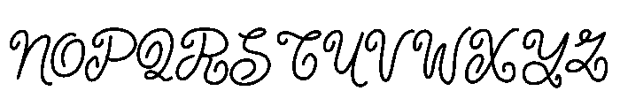 Lush Valentine Font UPPERCASE