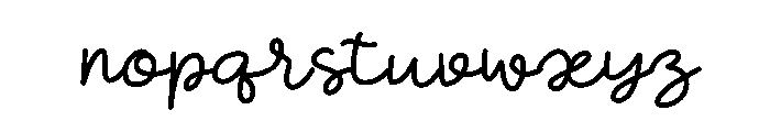 Lush Valentine Font LOWERCASE