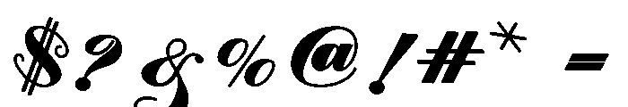 LustaviaScript Font OTHER CHARS