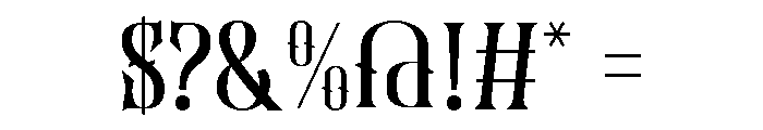 Luster Poster Font OTHER CHARS