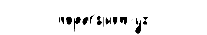 Lutheria Double-Stroke Regular Font LOWERCASE