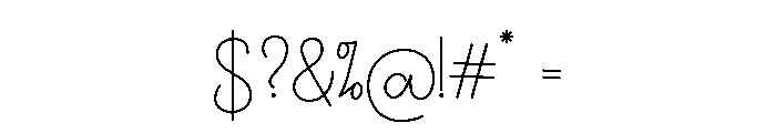 Lutheria Regular Font OTHER CHARS