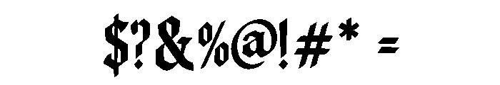 Luthorian Font OTHER CHARS