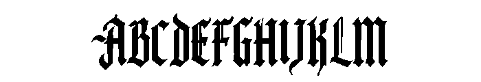 Luthorian Font UPPERCASE