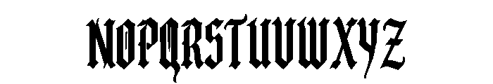 Luthorian Font UPPERCASE