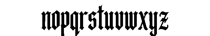 Luthorian Font LOWERCASE