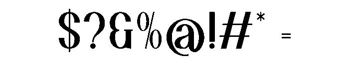 Luxeo Font OTHER CHARS