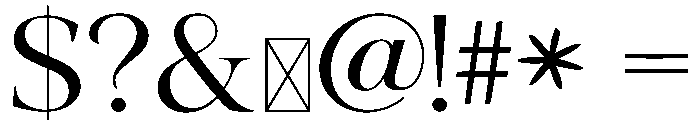 Luxeria Font OTHER CHARS