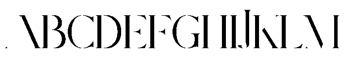 Luxeria Font UPPERCASE