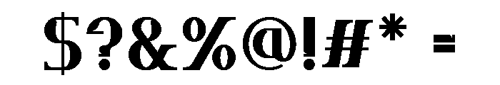 Luxerna Display Font OTHER CHARS