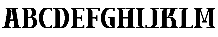 Luxerna Display Font UPPERCASE
