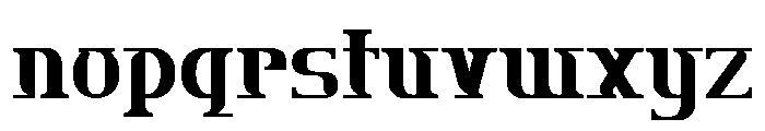 Luxerna Display Font LOWERCASE