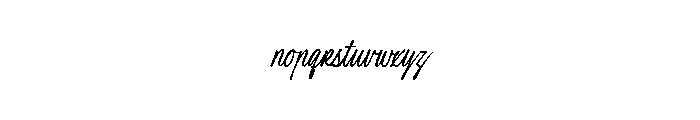 Luxodia Signature Three Font LOWERCASE