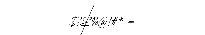 LuxodiaSignatureOne Font OTHER CHARS