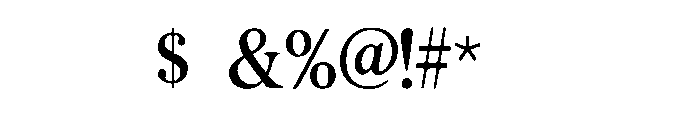 Luxora Serif Font OTHER CHARS