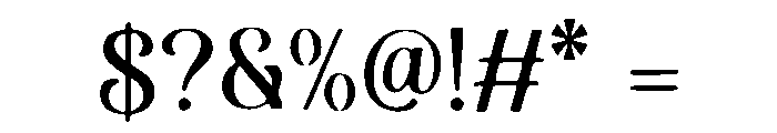 Luxury Boe Font OTHER CHARS