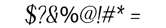 Luxury Magazine Font OTHER CHARS