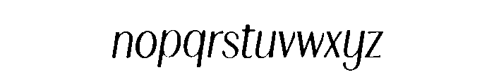 Luxury Magazine Font LOWERCASE