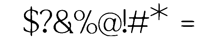Luxury_Minimal Font OTHER CHARS